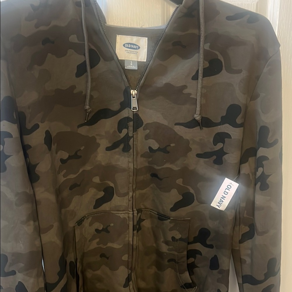 Old Navy Camouflage Zip-Up Hoodie